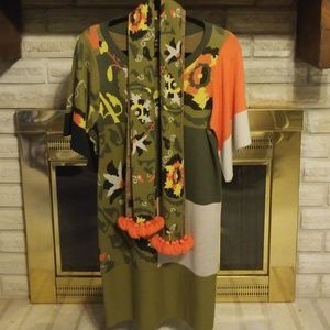Pringle of Scotland 1815 Merino Wool Dress & Scarf